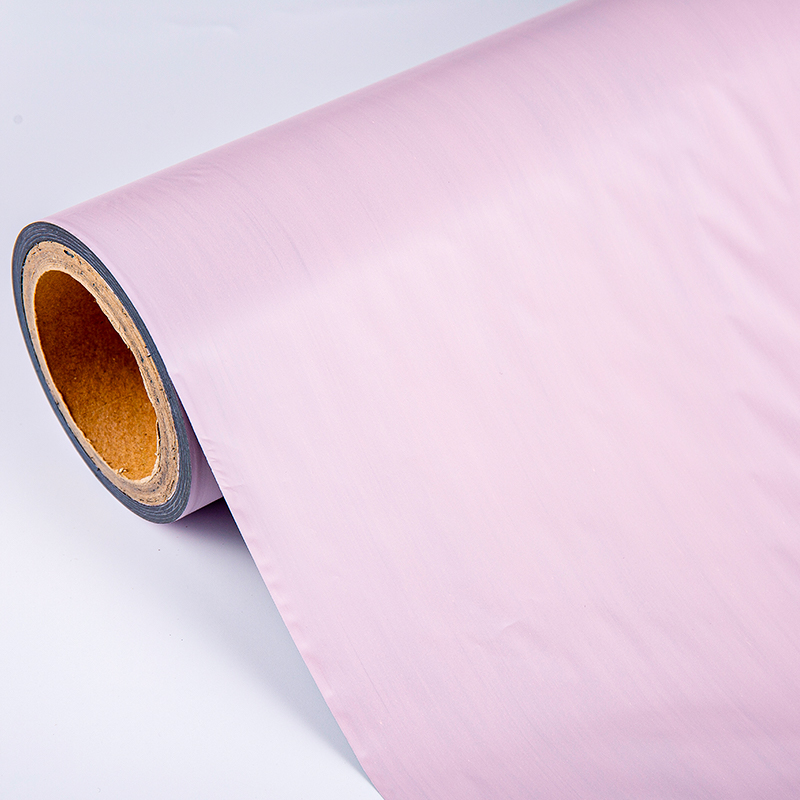 Laag ademend 2 lagen 100% black -out TPU -film voor gordijnroze + zwarte black -outfilm